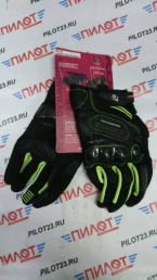 Мотоперчатки дорожные "KOMINE" GK-167 Green кожа size M