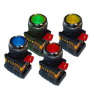 Кнопка ABLFS-22 разноцветные d22мм неон/230В 1з+1р TDM