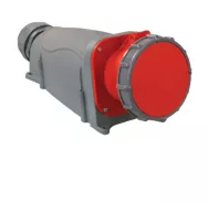 Розетка стационарная IEK MAGNUM ССИ-135 63А-6ч/200/346-240/415В 3P/PE/N IP67, красная, серая