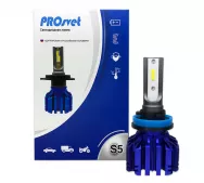 Лампы светодиодные головного света PROSVET S5 H11 20W 12-24V 4500Lm 5000K бел.свет (компл. 2шт)