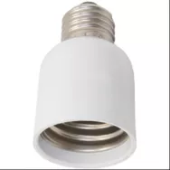 Переходник с цоколя E27на Е40 белый Ecola base 