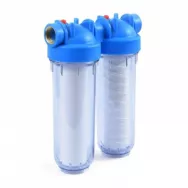 Фильтр магистральный Thermofix (1/2",10",хол.вода,прозрачный,двойной) (TC-2G) 52033