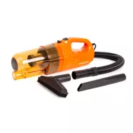 Пылесос АГРЕССОР AGR-160 STEEL 12V, 100W, cyclonic action, 4м шнур, 3 насадки, моющийся фильтр