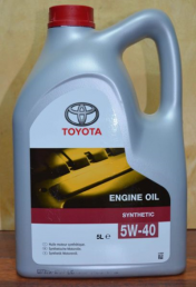 Масло моторное синтетическое Toyota Motor Oil SL/CF 5W40 0888080375 (5л) (0888080375GO 0888080835 )