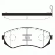 Колодки тормозные SANGSIN BRAKE SP1492