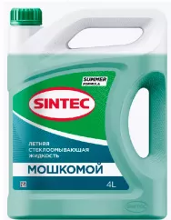 Жидкость стеклоомывающая Мошкомой летняя Sintec 4л