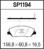 Колодки тормозные дисковые передние SANGSIN BRAKE SP1194
