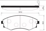 Колодки тормозные дисковые передние SANGSIN BRAKE SP1065