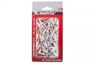 Заклепки MATRIX 40682 4,0*10мм,50шт RAL 9003 (сигнально-белый)