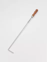 Кочерга из нержавеющей стали, 670х12х70х3мм 