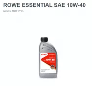 Масло моторное полусинтетическое ROWE 202591772A ESSENTIAL 10W-40 ACEA A3/B4, API SL/CF (1л.)