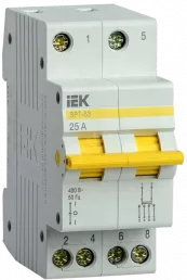 Трехпозиционный переключатель ВРТ-63 2Р 25А IEK