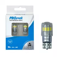 Лампы светодиодные 12-24v T10 14SMD(3014) + 5SMD(3014)+1SMD(3030) 1.8W 200 Lm PROSVET (компл. 2шт)