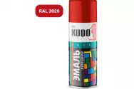 Kраска алкид аэрозоль KUDO KU-1003 520мл универсальная глянцевая RAL 3020 красная