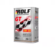Масло моторное синтетическое ROLF GT 5W30 A3/B4 4л ж/б