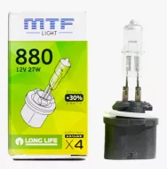 Лампа галогенная MTF H27 880 12V 27W Standard+30%