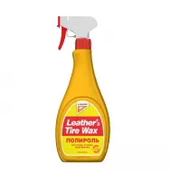 Полироль универсальный для кожи, резины и пластмассы "Leather Tire Wax" KANGAROO, 500 мл
