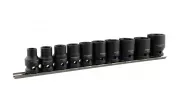 Набор головок ударных 1/2" 10-24 мм (10пр.;6PT; планка) АвтоDело (39811)