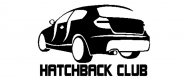 Наклейка МАРКИ АВТО "Hatchback clab" 150*100мм (черный) /3-630-004/