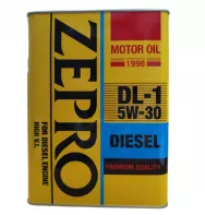 Масло моторное синтетическое ZEPRO Diesel DL-1 5W30 ACEA C2-08 (железо Корея) 4л