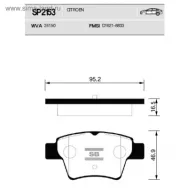 Колодки тормозные SANGSIN BRAKE SP2153