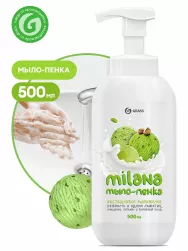 Жидкое мыло-пенка GRASS "Milana" сливочно-фисташковое мороженое 500 мл 125421
