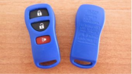 Корпус для ремоута Nissan KN068 3 кнопки, синий