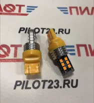 Лампа светодиодная LED PILOT 12V 7443.3528.15SMD T20 (2конт) желтая (уп. 10шт)