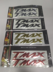 Наклейка буквы (TMAX x см, 2шт. хром)