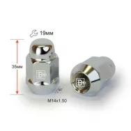 Гайка закрытая M14X1,50Х35 конус 19 ключ 