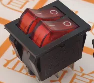 Переключатель KCD8-212N KCD2R on/off 15A/250V красный