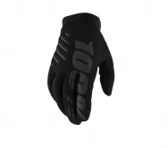Мотоперчатки кроссовые 100%  Brisker Black (Black  L 2024(10003-00002))