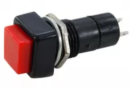 Выключатель-кнопка PBS-12A on-off красный (1A 250VAC),