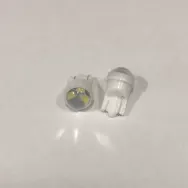 Лампа светодиодная 12V T10-3SMD белая линза, прозрачная (уп. 50шт)