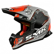 Мотошлем кроссовый SMK ALLTERRA MAVERIX, серый/оранжевый (M)