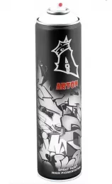 Кpаска для граффити ARTON аэрозоль 600мл A901-800 White