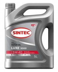 Масло моторное полусинтетическое SINTEC LUXE 5000 SAE 5W40 API SL/CF 5л (Акция 5л по цене 4)