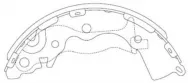 Колодки тормозные барабанные SANGSIN BRAKE SA153 