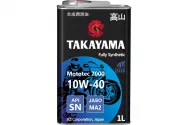 Масло моторное синтетическое TAKAYAMA MOTOTEC 7000 4T ESTER SAE 10W-40 API SN JASO MA-2 1 л