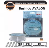 Леска /BUSHIDO/  AVALON (150м)  0,18мм (прозрачная) 4.9кг