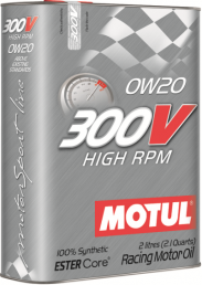 Масло моторное синтетическое MOTUL 300V High RPM Ester Core 0W20 2л 