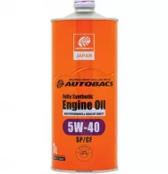 Масло моторное синтетическое AKIRA ENGINE OIL FS 5W40 SP/CF (ж/б, 1л)
