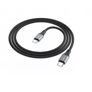 Кабель HOCO X107 Type-C+Type-C 1м 60W/серый/ быстрая зарядка
