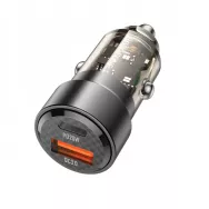 Адаптер BOROFONE BZ20/черный/USB+Type-C быстрая зарядка