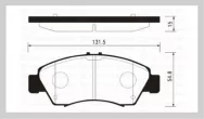Колодки тормозные SANGSIN BRAKE SP2032 передние