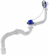 Сифон "AQUANT" 1 1/2" с переливом, 40х50 (V-150) 52536