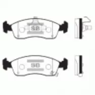 Колодки тормозные передние кт Sangsin Brake SP1673