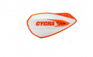 Защита рук мотокросс + крепеж на руль CYCRA CYCLONE белый/оранжевый