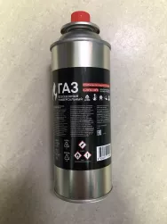 Газ для порт. плит метал. баллон, 220 г, цанг, (всесезонный) MB-FG220 1/12