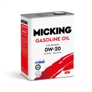 Масло моторное синтетическое Micking Gasoline Oil MG1 0W-20 SP/RC GF-6A 4л
